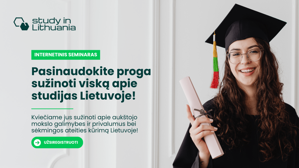 Nuotolinis seminaras apie aukštojo mokslo galimybes ir privalumus Lietuvoje