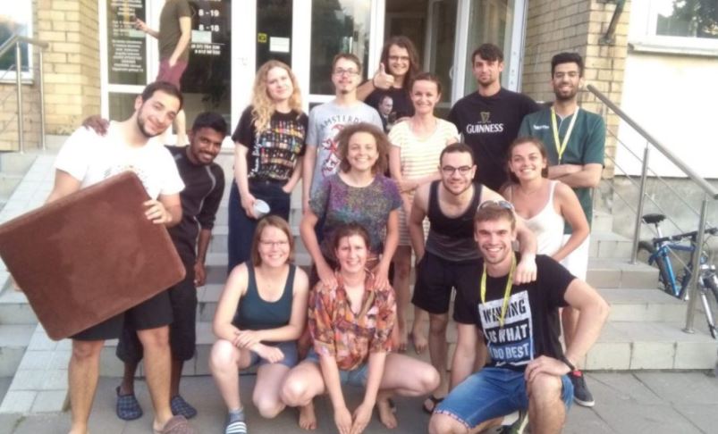 KTU International students posing for a picture