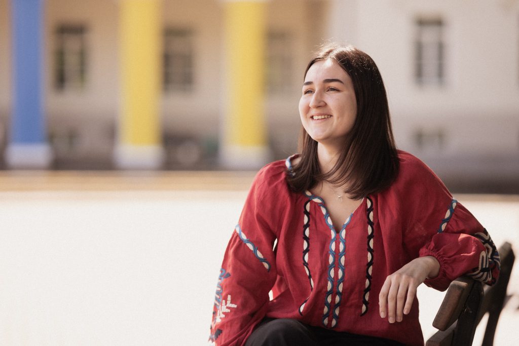 Mariia Torianyk, a Ukrainian girl who chose to study Global marketing at VU's Faculty of Economics and Business Administration.