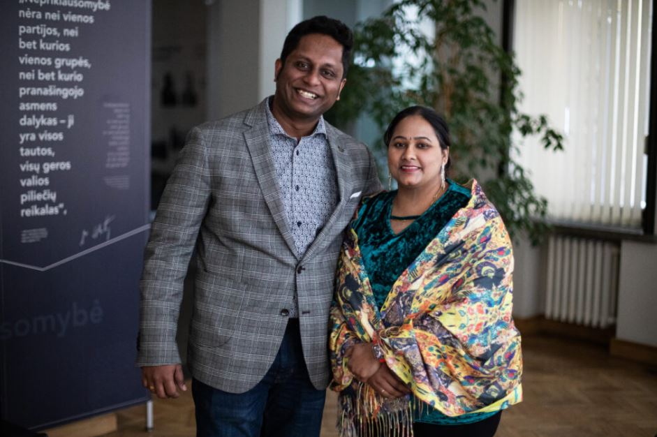 Vishnu Muraleedharan and Titty Varghese, KTU alumni from India